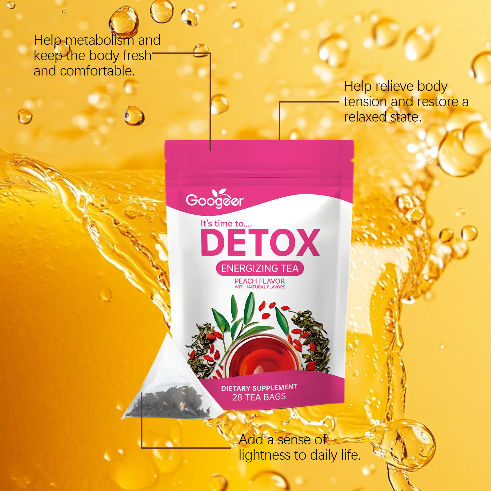 Detox Tea - Slimming Tea with  - Dandelion Detox Tea avis et prix